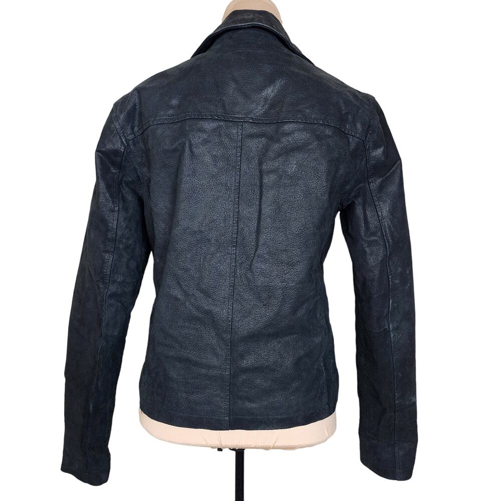 Genuine Leather Solid Contemporary Small Black Mo… - image 2